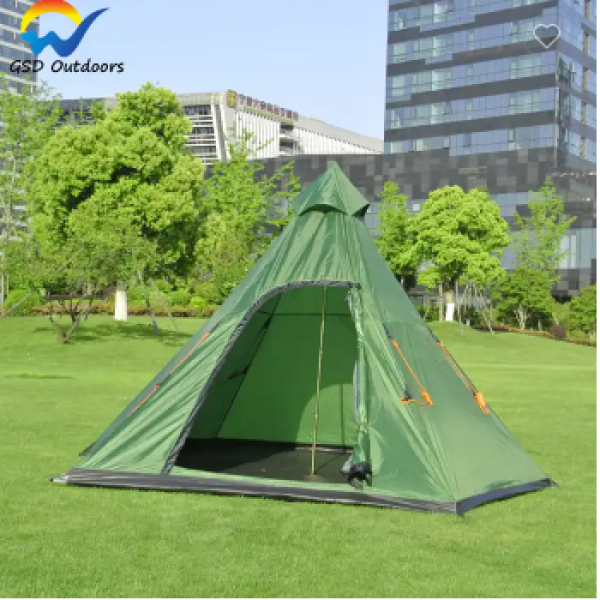 Outdoor Igoo Camping Tent Waterproof 4 Season Hot Sale Large Family Teepee Tipi Tent Portable Hexagon Camping Tent