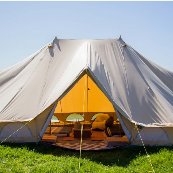 Emporer Bell Tent Luxury Large Cotton Canvas Bell Tent With 3 Doors For Family Outdoor Camping Waterproof Hotel Tent