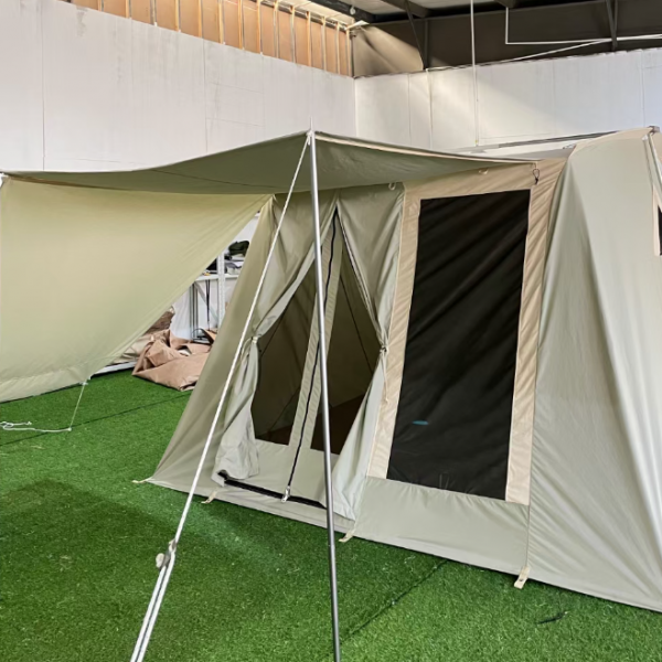 Outdoor Canvas Autumn Tent Portable Camping Family Spring Canvas Tent with Shelter Canopy