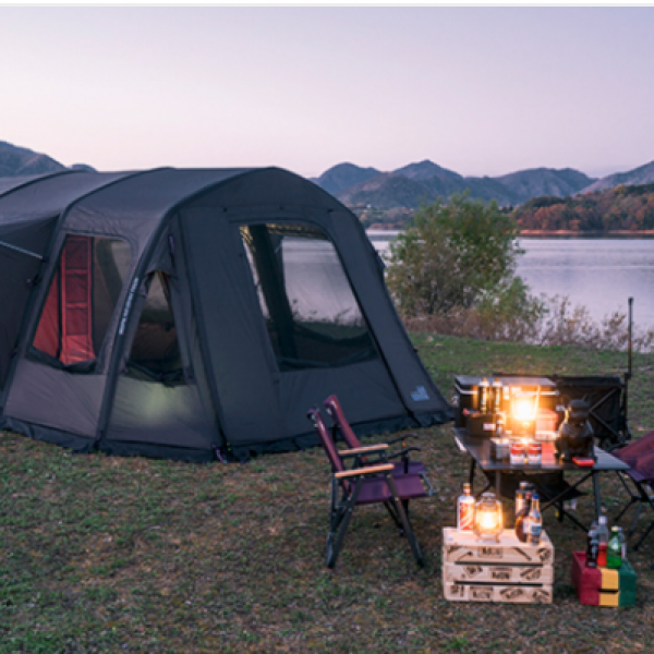 Outdoor Camping Inflatable Family Tunnel Air Tent Easy Set Up Portable Camping Tunnel Air Inflating Large Family Tent with Pump