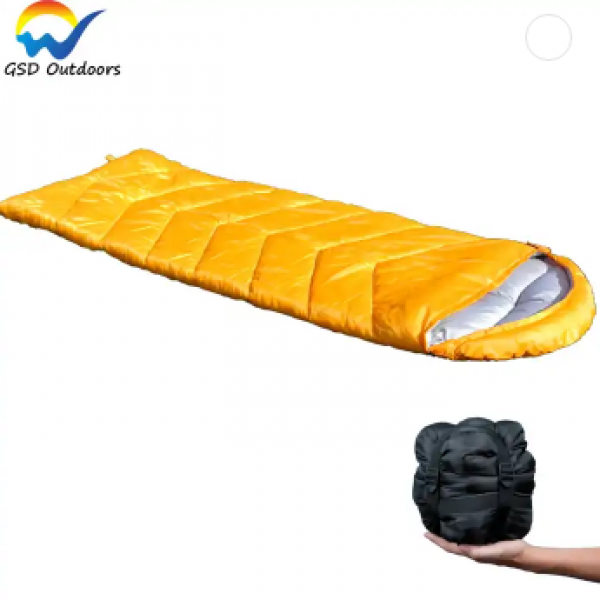 Outdoor Lightweight Envelope Sleeping Bag Hollow Fiber Warm Camping Sleeping Bag Portable Camping Pad Sleeping Bed