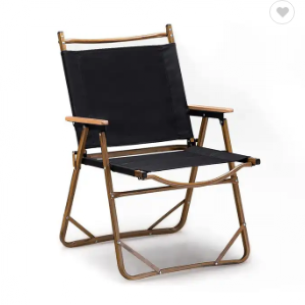 Customized Beach Chair Adjustable Wood Beech Canvas Easy Foldable Outdoor Camping Folding Wood Chairs