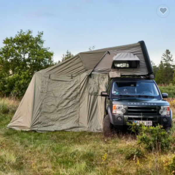 Outdoor Camping Roof Top Tent with Annex Tent High Quality Hard Shell Awning Car Roof Tent For Hiking and Travel