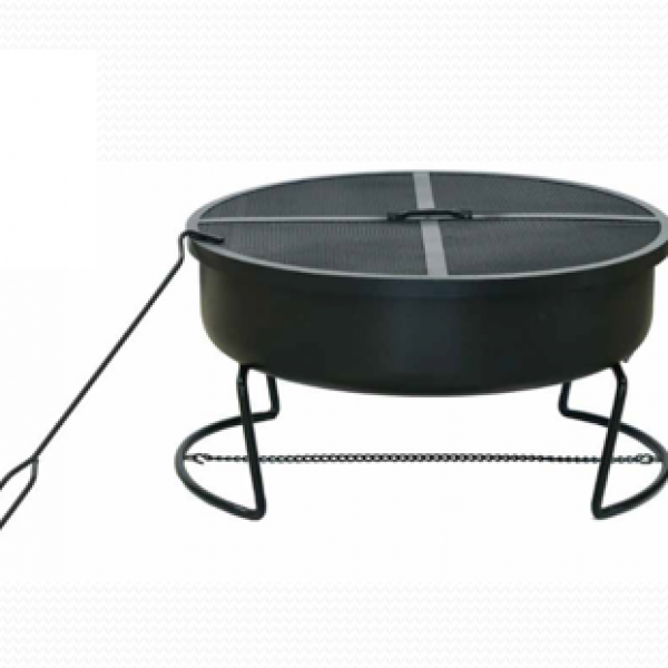23.19 inch Folding portable wood fire pit  52133