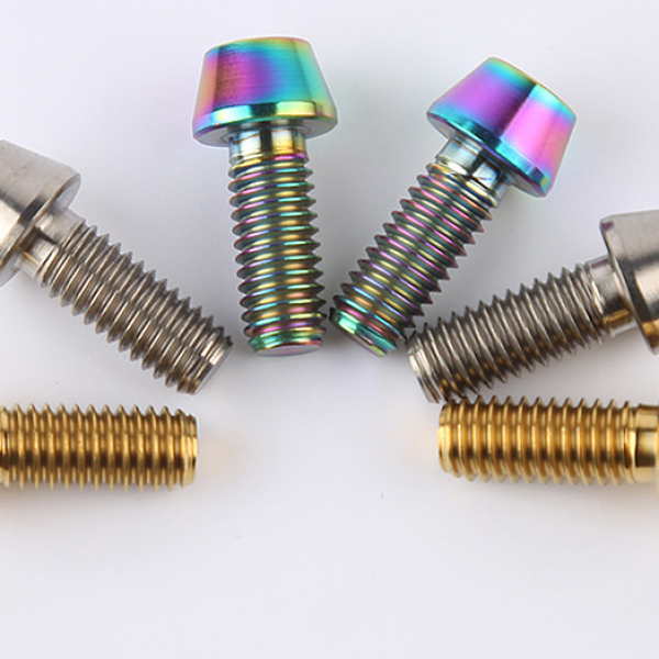 M6X15 taper head socket hexagonal titanium alloy screw bicycle clamp fixation titanium screw high strength